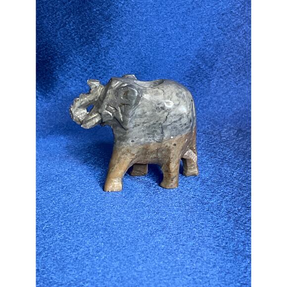 Miniature Hand Carved Stone Elephant Incense Burner - Picture 1 of 7